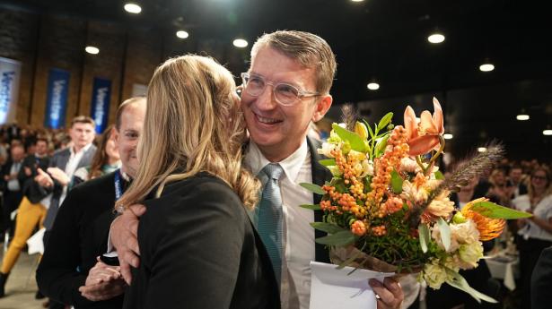 Troels Lund Poulsen er valgt som ny formand i Venstre under partiets Landsmøde i Herning Kongrescenter lørdag.