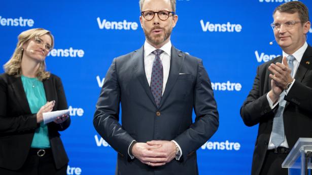 Jakob Ellemann-Jensen træder af som formand for Venstre og holder tale til medlemmerne i Herning.