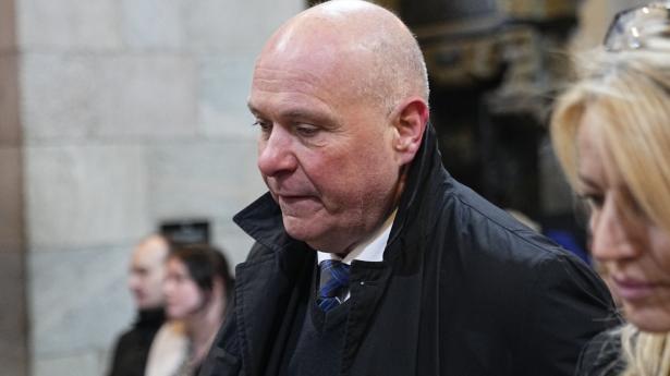 Søren Gade (V) ses her til De Konservatives afdøde formand Søren Pape Poulsen bisættelse fra Viborg Domkirke lørdag. Foto: Bo Amstrup/Ritzau Scanpix