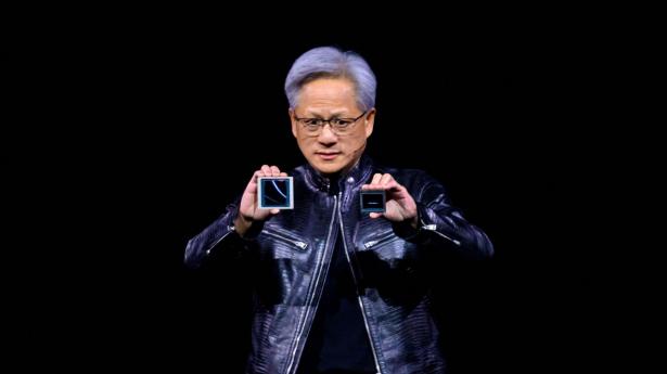 Jensen Huang, stifter af Nvidia, åbnede årets AI-træf mandag aften. Foto: Josh Edelson/AFP/Ritzau Scanpix