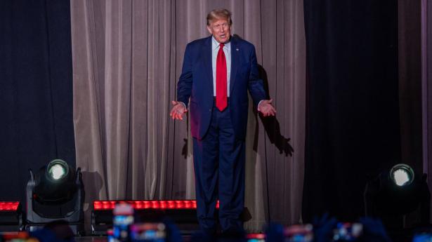 Trump kan måske indkassere milliarder på en børsnotering af sit sociale medie og dermed skyde flere penge i præsidentvalgkampen mod Joe Biden. Foto: Seth Herald/Reuters/Ritzau Scanpix