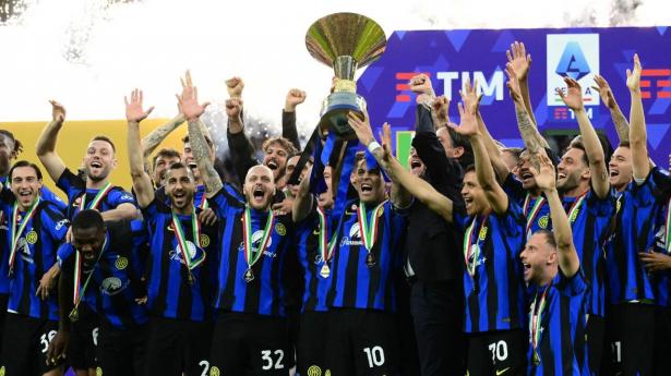 Inter har lige vundet det italienske mesterskab for 20. gang i fodboldklubbens historie. Men uden for banen sker der nu en markant ændring. Arkivfoto: Marco Bertorello/AFP/Ritzau Scanpix