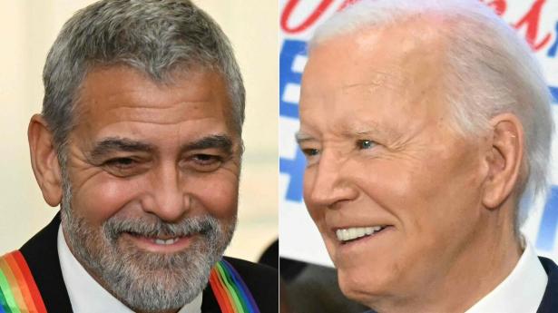 Skuespilleren George Clooney undsiger i et indlæg i New York Times åbenlyst præsident Joe Biden. Han må trække sig, mener Clooney. Foto: Saul Loeb/AFP/Ritzau Scanpix