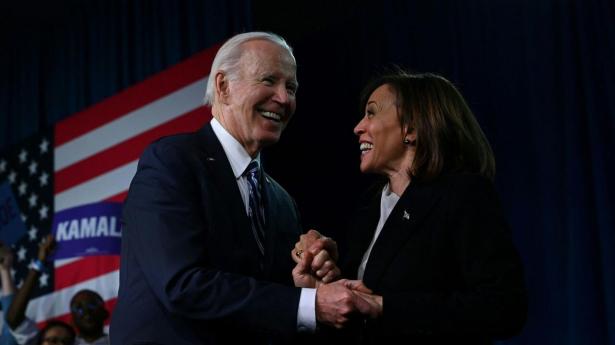 Kamala Harris har været Joe Bidens vicepræsident siden 2021. Søndag opfordrede præsidenten Det Demokratiske Parti til at nominere hende til præsidentkandidat. Foto: Andrew Caballero-Reynolds/AFP/Ritzau Scanpix