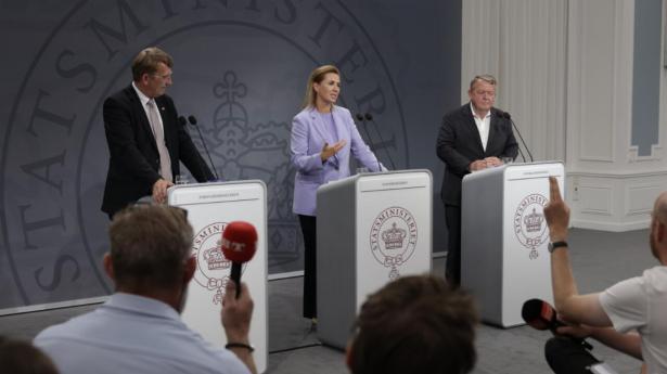 Regeringens nye ministerier blev fremlagt på et pressemøde i Statsministeriet. Foto: Thea Tønnesvang