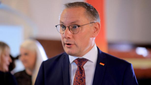 Tino Chrupalla, med-formand på landsplan for det tyske højrenationale parti AfD. Foto: Lisi Niesner/Reuters/Ritzau Scanpix