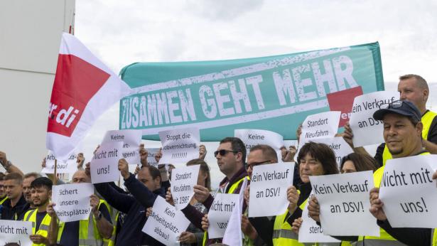 Fagforeningen Ver.di organiserede en strejke mod at lade DSV købe selskabet. Arkivfoto: Imago/Ritzau Scanpix