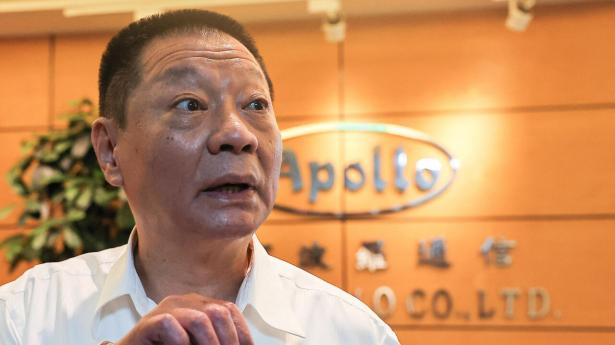 “Det var ikke vores produkt. Den eneste ting var, at det havde vores navn på sig,” siger Gold Apollo-stifter Hsu Ching-Kuang om de personsøgere, der tirsdag eksploderede i Libanon. Foto: Ann Wang/Reuters