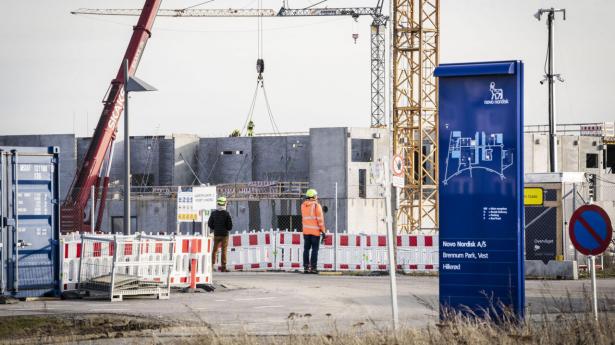 Novo Nordisks massive udvidelser af produktionen de seneste år – bl.a. i Hillerød – har skabt masser af arbejdspladser. Det har været med til at drive rekordfesten på arbejdsmarkedet. Arkivfoto: Thomas Traasdahl/Ritzau Scanpix