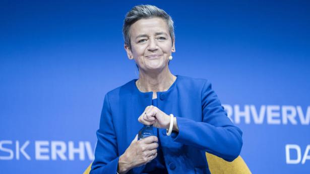 Margrethe Vestager var på scenen, da Dansk Erhvervs holdt årsdag i september. Hun vender snart tilbage til Danmark permanent, når hendes tid som EU-kommissær er forbi. Arkivfoto: Thomas Traasdahl/Ritzau Scanpix