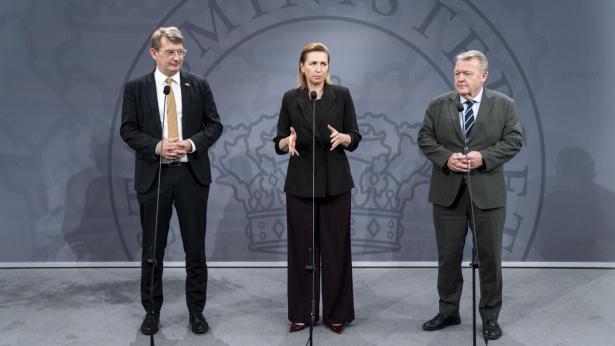 Den 6. november meddelte Mette Frederiksen, Troels Lund Poulsen og Lars Løkke, at USA stadig er Danmarks nærmeste allierede. Arkivfoto: Ida Marie Odgaard/Ritzau Scanpix