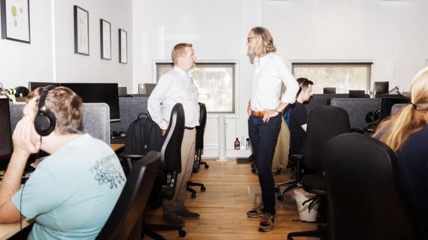 Den aarhusianske softwarevirksomhed Uniwise er en af de investeringer, kapitalfonden Monterro har i sin portefølje. På billedet ses stifterne af Uniwise.