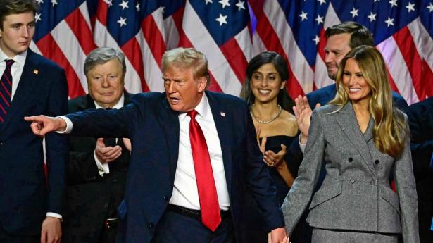 Donald Trump bliver indsat som USA’s præsident 20. januar. Her er han fotograferet på valgnatten. 