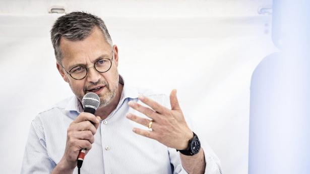 KMD’s nye topchef, Thomas Jul, fotograferet på Folkemødet i 2019, da han var direktør hos Nets.