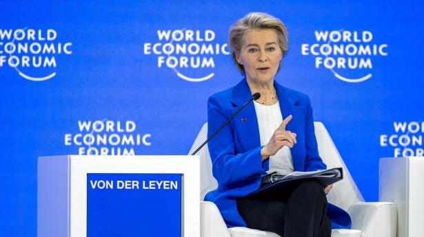 Formand for EU-Kommissionen Ursula von der Leyen ved World Economic Forums årlige topmøde i Davos.