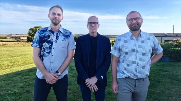 Mark Medum Bundgaard (CPO), Kurt Nielsen(CEO og Co-founder) og Peter F. Frandsen (COO of Co-founder)