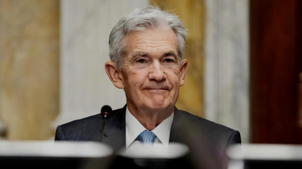 Jerome Powell, chef for den amerikanske centralbank, har fået et splinternyt sæt inflationstal at tygge på, før han går på talerstolen i aften med en rentemelding. Arkivfoto: Samuel Corum/Bloomberg