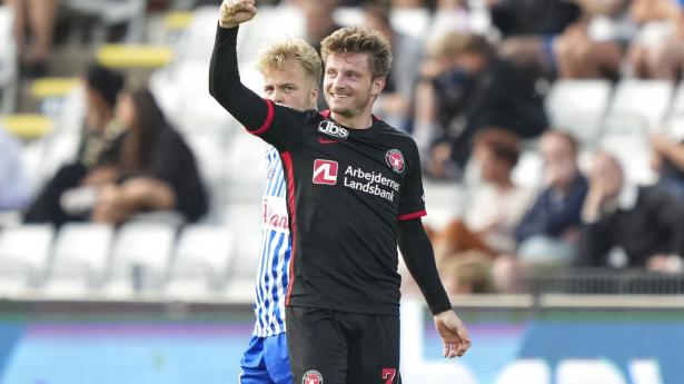 FCM's stjernespiller, Anders Dreyer, var med i kampn mod BEnfica tirsdag aften. Foto - Claus Fisker Ritzau/Scanpix
