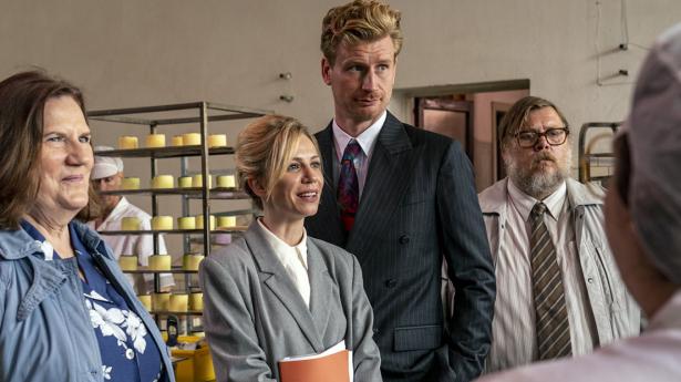 “Kagefabrikken” er Christian Lollikes debut som filminstruktør. I hovedrollen ses Nicolas Bro som kagefabrikant. PR-foto: Rolf Konow.