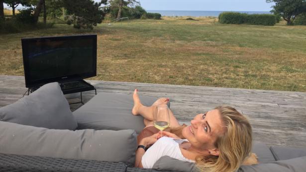 Terrassen er Marlene Winds favoritspot. Privatfoto