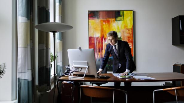 “Vi havde et ønske om at kunne udlodde 65 pct. af resultatet,” siger John Fisker, adm. direktør i landbobanken. Arkivfoto: Astrid Dalum