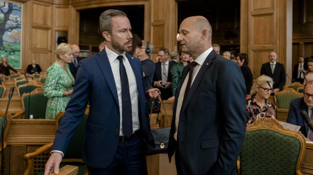 Begge blå formænd er enige med statsministeren i, at danskernes økonomi er en af de helt store udfordringer for en kommende regering. Foto: Esther Kofoed Sørensen