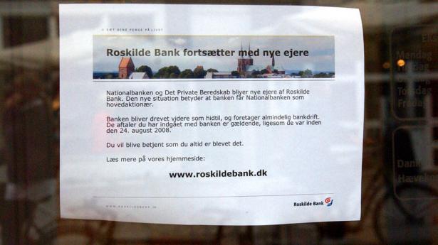 24. august 2008 brød Roskilde Bank sammen. Det var der ingen, der på forhånd havde ventet, og banken havde få måneder inden udbetalt et solidt udbytte. Arkivfoto: Mogens Engelund