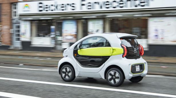 Yoyo er en ny mikrobil i Danmark beregnet til bykørsel på abonnement. Mobilitetstjenesten Dribe forventer en lejepris via deres app på cirka 2300 kr. pr. måned. Det vil også blive muligt at købe bilen. Fotos: A. Hansen