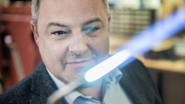 "Jeg har fået frigivet en masse tid til at gøre det, jeg godt kan lide," fortæller adm. direktør i MS Svejseteknik Henrik Nielsen om sin hverdag efter et salg til nye ejere. PR-foto