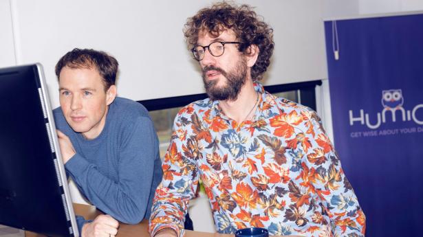 Christian Hvitved (t.v.), stifter og udviklingsdirektør i Humio, sammen med Kresten Krab Thorup, teknisk direktør. Arkivfoto: Andreas Bang Kirkegaard.