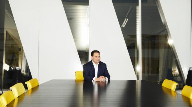 Saxo Banks topchef, Kim Fournais, glæder sig over at have tiltrukket 45 mia. kr. i nye kundemidler til banken i første halvår.  Arkivfoto: Jonas Pryner Andersen