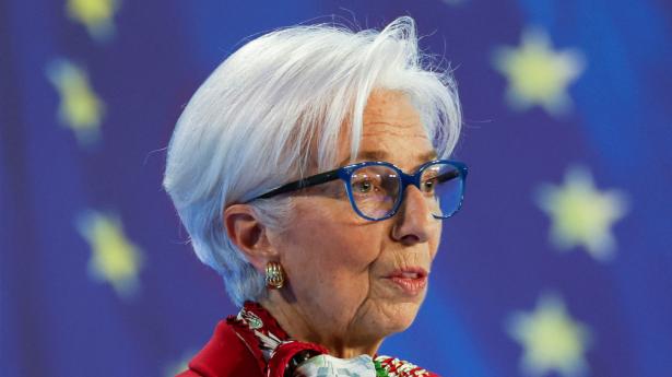 ECB-chef Christine Lagarde har fået overraskende positive væksttal for Europa forud for næste renteforhøjelse 4. maj. Arkivfoto: Heiko Becker/Reuters/Ritzau Scanpix