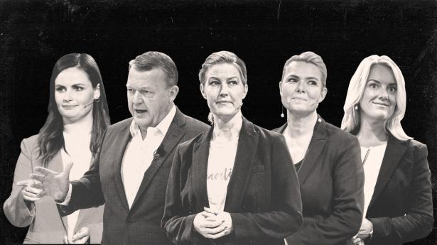 Illustration: Aslak Kelkka. Originalfotos: Emil Helms, Ida Marie Odgaard, Henning Bagger og Philip Davali/Ritzau Scanpix