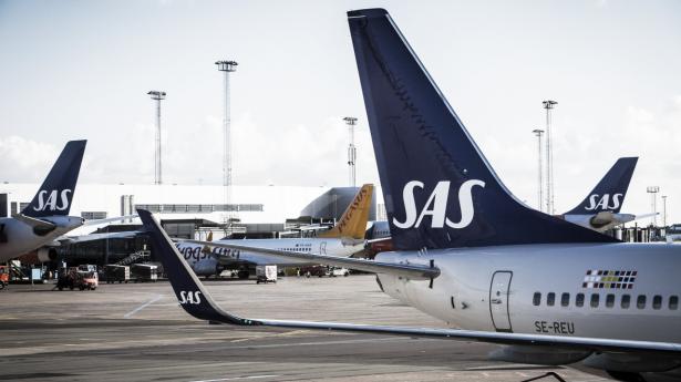 2,5 millioner passagerer rejste med SAS i marts, hvilket var 3,1 procent flere end året før. (Arkivfoto)