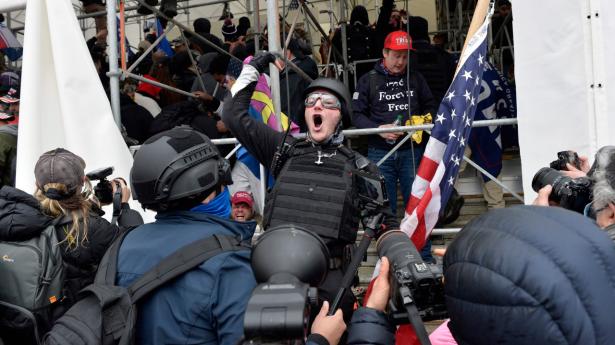 Trump var anklaget for at have opildnet til det stormløb mod Kongressen, der rystede USA 6. januar. (Arkivfoto)