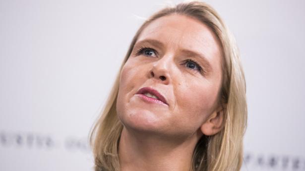 Listhaug har været partiets nummer to siden 2019 og har en lang politisk karriere bag sig med i alt fem forskellige ministerposter i de syv år, partiet sad i regering. Partiet forlod regeringen i januar. (Arkivfoto).