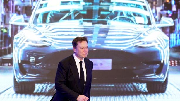 Tesla førte onsdag an blandt de største aktier i USA, da koncernens Model 3 blev kåret til den bil, som bidrager mest til USA's økonomi ved at den største del af den er produceret i landet. Foto: Aly Song/Reuters