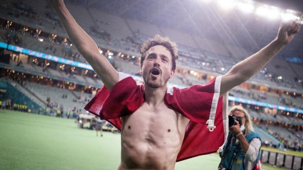 EM: Kvartfinalen mellem Danmark - Tjekkiet på Baku Olympic Stadium i Aserbajdsjan