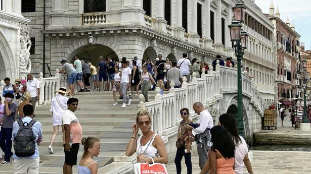 Turisterne er igen vendt tilbage til Italien, som her i Venedig tidligere i juli.