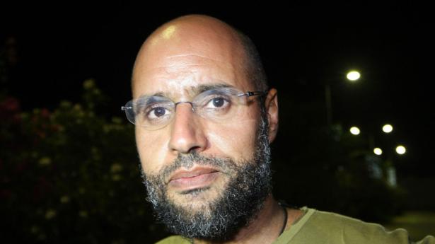 Her ses Saif al-Islam al-Gaddafi tilbage i august 2011.