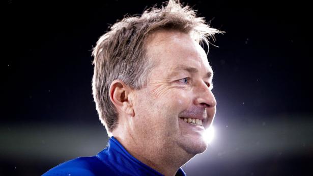 Kasper Hjulmand har som landstræner ført fodboldherrerne til et stærkt 2021 med mange sejre. Nu vinder han prisen "Årets Leder", der uddeles af organisationen Lederne. Arkivfoto: Liselotte Sabroe/Ritzau Scanpix