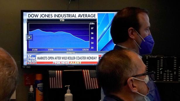Handlerne på Wall Street ser på røde indeks, mens geopolitisk nervøsitet og Federal Reserve-møde tynger.