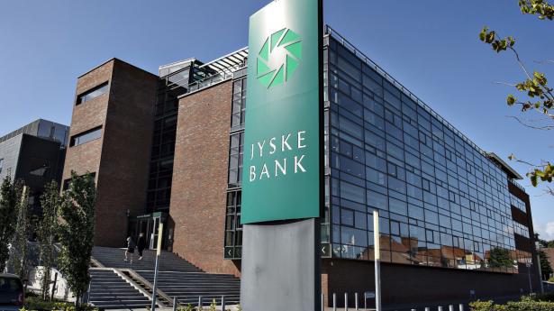 Jyske Bank er en af de banker, der lørdag blev ramt af et cyberangreb. (Arkivfoto)