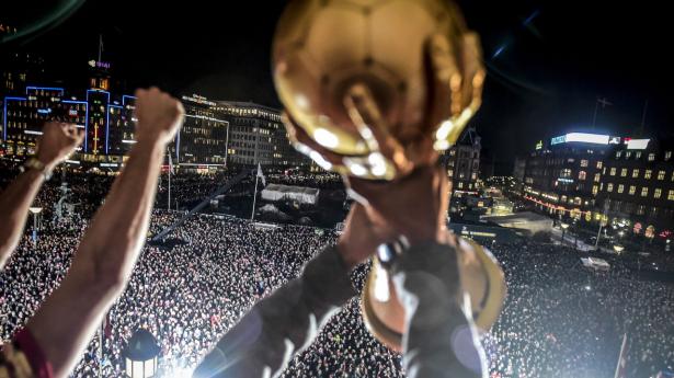 Rådhuspladsen i København var yderst velbesøgt, da håndboldherrerne i 2019 en mandag i januar blevet for sin finalesejr i Herning.