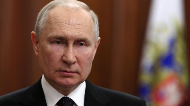 Putin siger, at han i slutningen af juni tilbød at mødes med soldater og Wagner-lederen, Jevgenij Prigozjin. Det skete fem dage efter fejlslagent mytteri. (Arkivfoto).