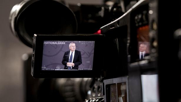 Nationalbanken med Lars Rohde i spidsen har netop leveret et bud på, hvordan dansk økonomi ser ud den kommende tid midt i usikkerhed fra inflation og krig. Arkivfoto: Liselotte Sabroe/Ritzau Scanpix
