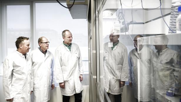 Novo Nordisk-holdet bag Semaglutid, fra venstre Jesper Lau, Paw Bloch og ThomasKruseth. Arkivfoto: Niels Ahlmann Olesen/Ritzau Scanpix