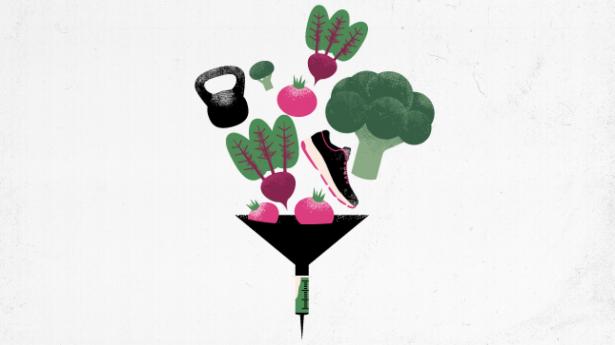 At holde sig slank handler ikke kun om kalorier, men også om hvilke. Med den rigtige livsstil kan du sætte gang i kroppens eget appetitregulerende hormon, som Wegovy har kopieret. Illustration: Mie Hein Hvidkjær