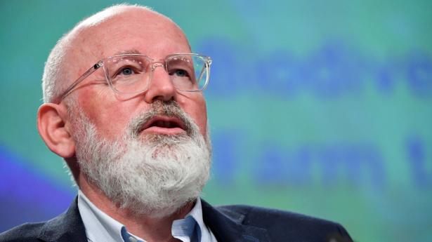 Klimakommissær Frans Timmermans kommer senere på året med udspil om bl.a. renovering og havvind. Foto: Pool/Reuters/Ritzau Scanpix