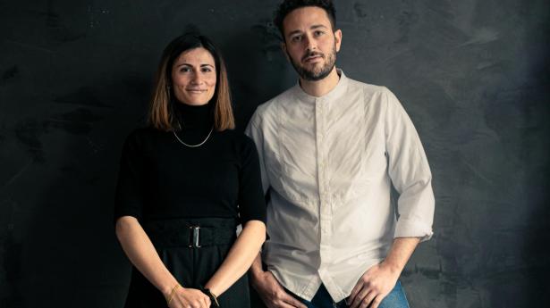 Restauratørerne Lucia de Luca og Valerio Serino. Sidstnævnte er køkkenchef.